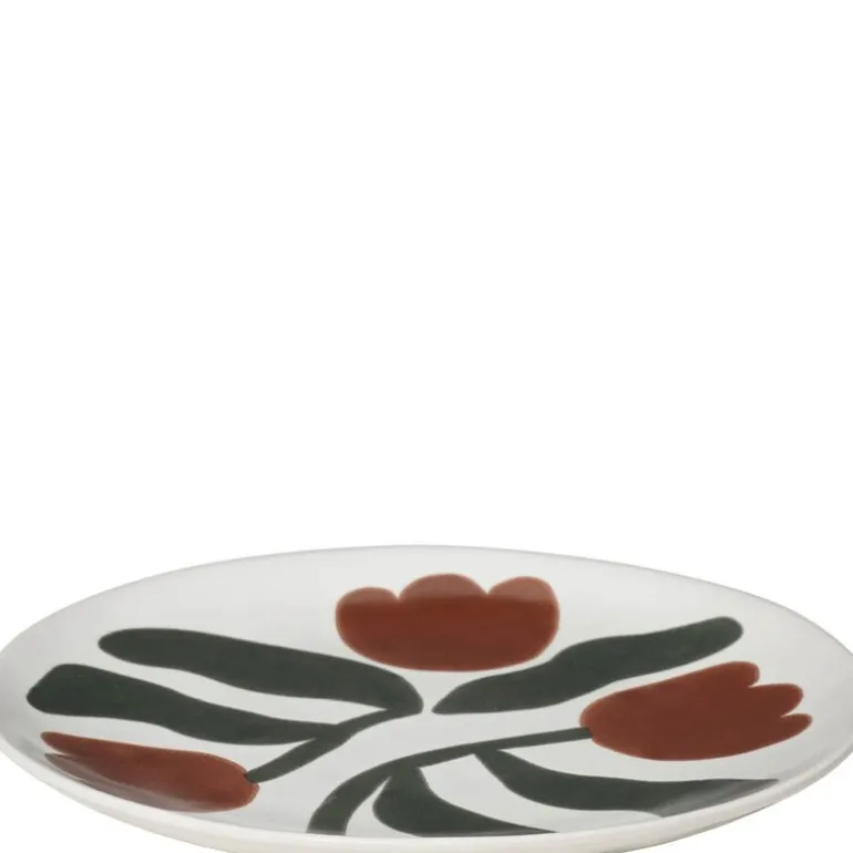 Dora tallerken 26 cm Mocha Bisque/Agave Green