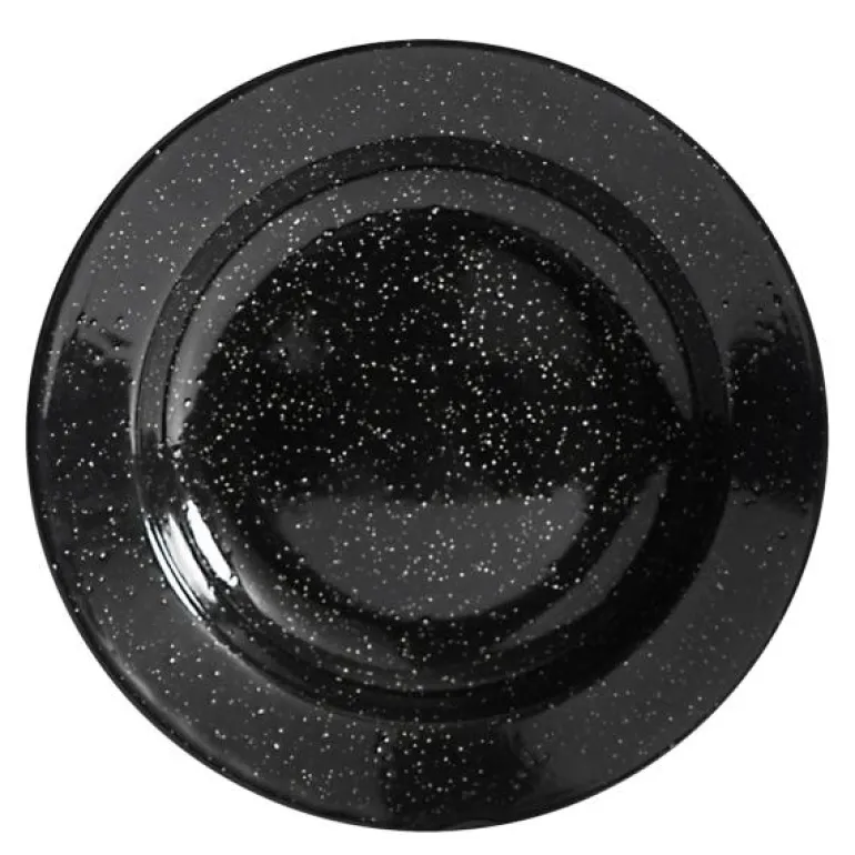 Doris emaljetallerk 20 cm svart