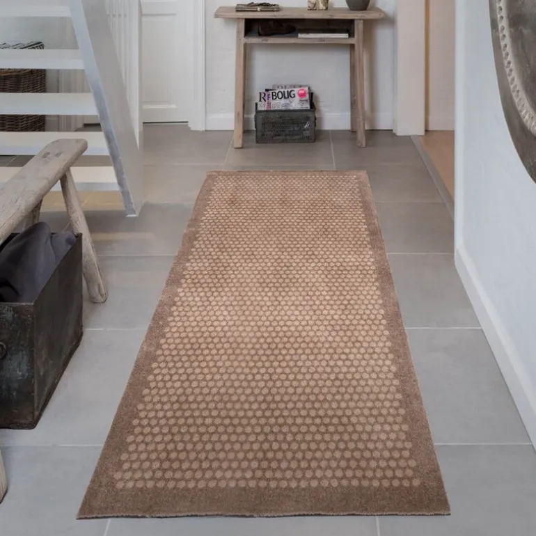 Dot gulvmatte 200x90 cm beige