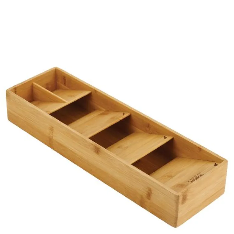 DrawerStore Bamboo bestikkoppbevaring 5 rom bambus