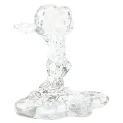 Drip lysestake i glass 14 cm klar