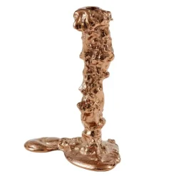 Drip lysestake L 25 cm rosegull
