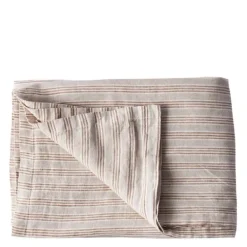 Duk lin 145x330 cm hazelnut stripe