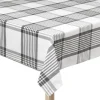Duk 140x320 cm large checks hvit/grå