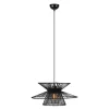 Duplici taklampe 57 cm svart