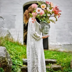 Dust bukett kunstige blomster 109 cm rosa