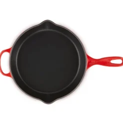 Dyp støpejernspanne 26 cm 2L cerise