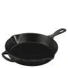 Dyp støpejernspanne 26 cm 2L matte black