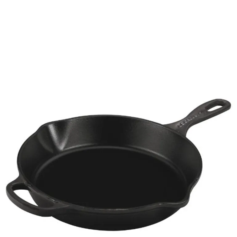 Dyp støpejernspanne 26 cm 2L matte black