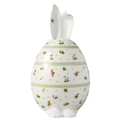 Easter Delight dekorasjonsegg 30 cm hvit/grønn