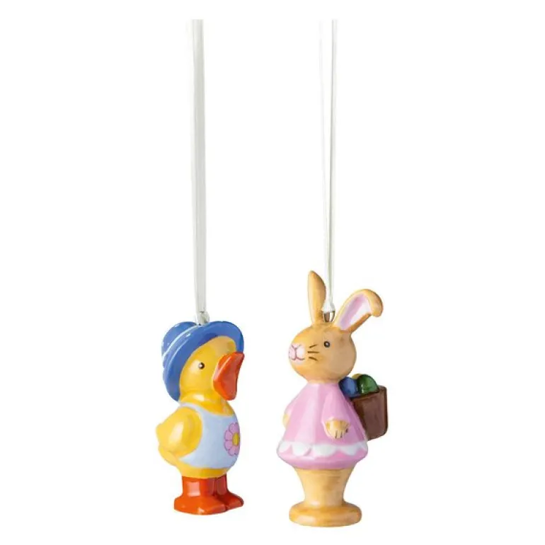 Easter Delight ornament kaninjente & and 6 cm 2 stk