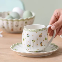 Easter Delight skål til krus 17,7 cm hvit/grønn