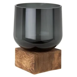Eddie vase 10x13,5 cm svart