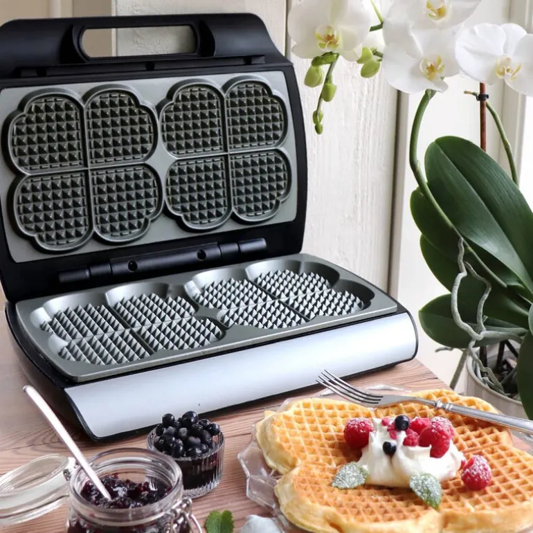 Elegance dobbelt vaffeljern 910 1600W svart