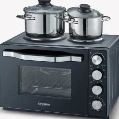 Elektrisk ovn med 2 plater TO2074 30L 2500W svart