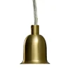 Elin vinduspendel 10 cm matt messing/hvit