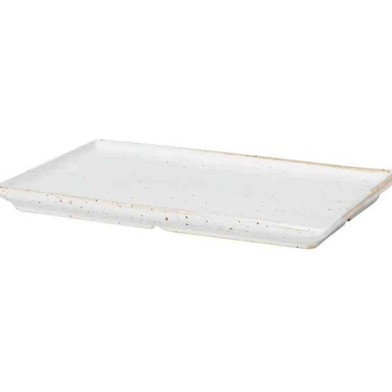 Eli tallerken 20x12 cm mat soft light grey