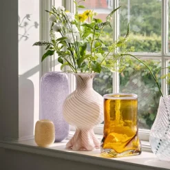 Ellen vase 22 cm harvest gold/light purple