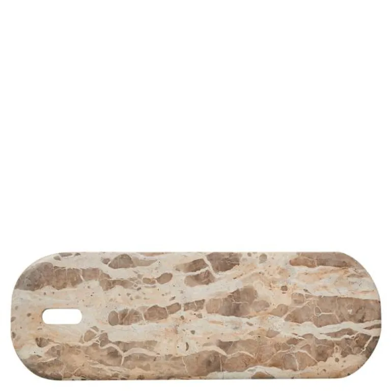 Ellia skjærebrett 60x20 cm sand marmor