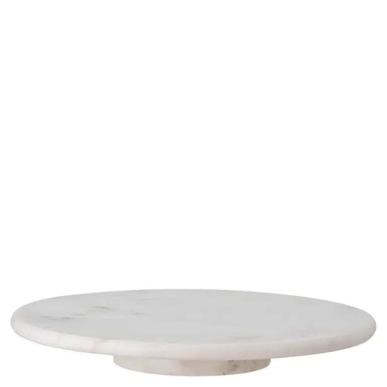 Ellin roterende fat 35,5 cm marmor hvit