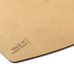 Ellips bordbrikke 45x35 cm beige