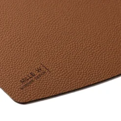 Ellips bordbrikke 45x35 cm brun