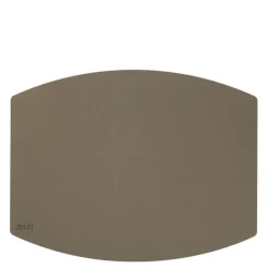 Ellips bordbrikke 45x35 cm grå