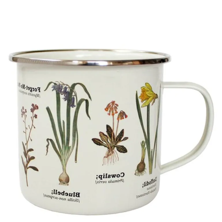 Emaljekopp 50 cl ville blomster