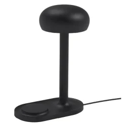 Emendo lampe med trådløs Qi-lader svart
