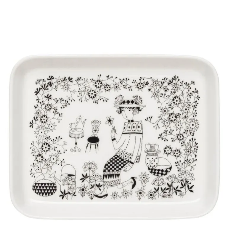 Emilia tallerken 15x19 cm hvit