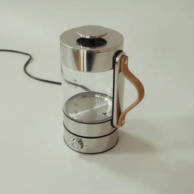 Emma vannkoker 1,2L clear/steel