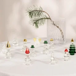 Engla juledekor 9 cm krystallglass