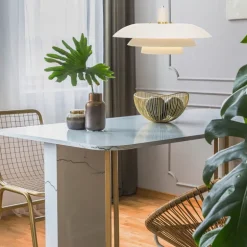Epsilon taklampe 45 cm hvit
