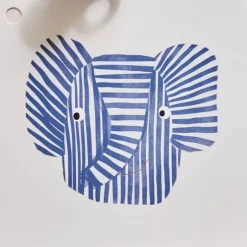 Erik Elefant bordbrikke 38 cm blue