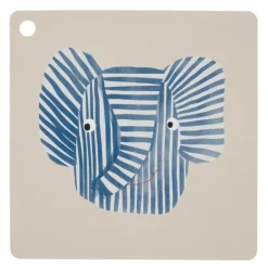 Erik Elefant bordbrikke 38 cm blue