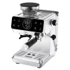 Espresso Gourmet espressomaskin med kvern rustfritt stål