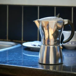 Espressokanne 6 kopper aluminium