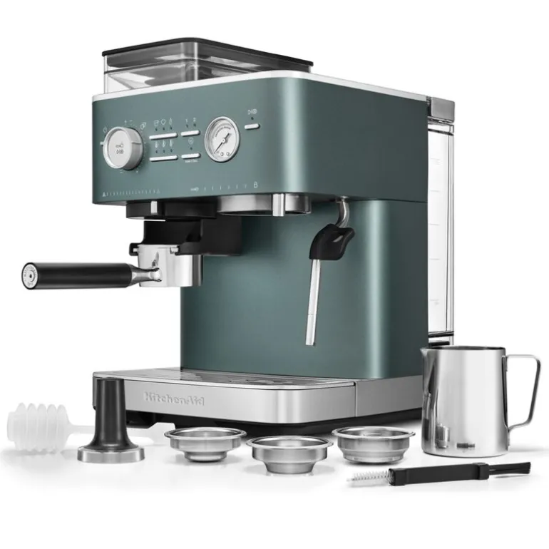 Espressomaskin m/kaffekvern halvautomatisk 5KES6551 juniper