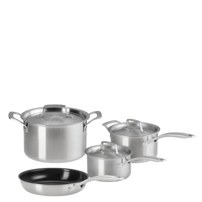 Essential 3-ply grytesett 4 deler inkl stekepanne stål/keramisk