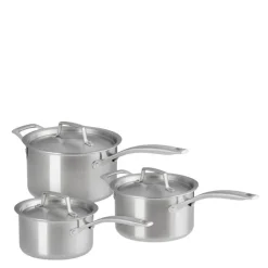 Essential 3-ply kasserollesett 3 deler stål/uten belegg
