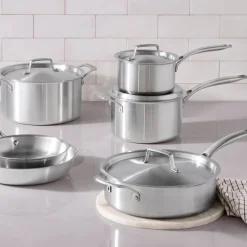 Essential 3-ply Stainless Steel grytesett 6 deler