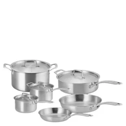 Essential 3-ply Stainless Steel grytesett 6 deler