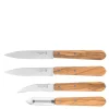 Essentials knivsett 4 deler olive