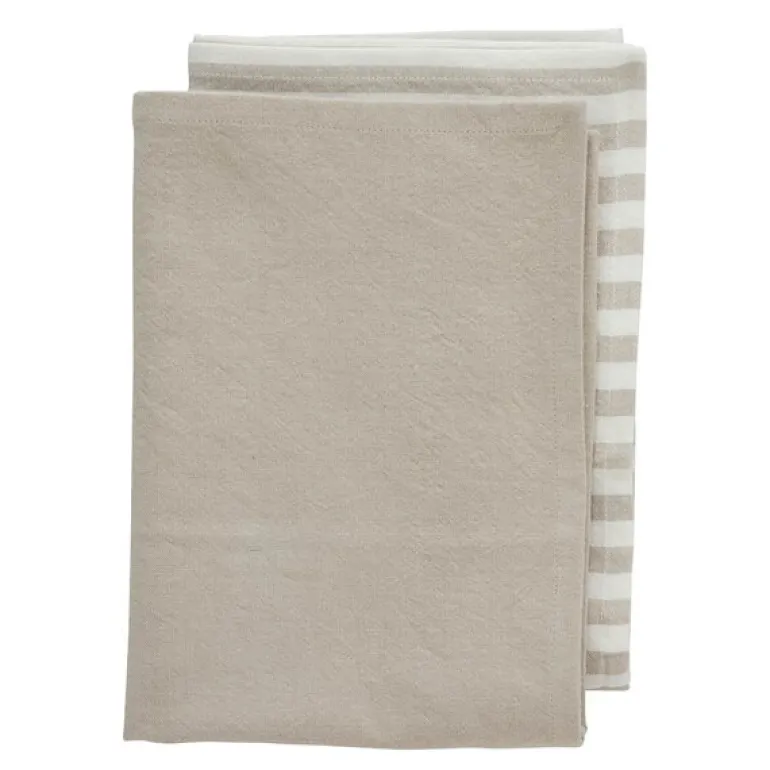 Estrille kjøkkenhåndkle 70x50 cm 2 stk beige