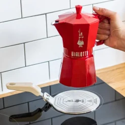 Exclusive espressokanne 3 kopper 13 cl rød