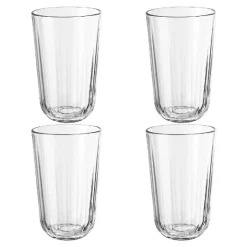 Facet drikkeglass 43 cl 4 stk