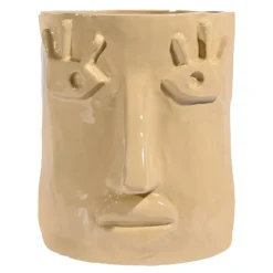 Facy krukke L 24x19x22 cm beige