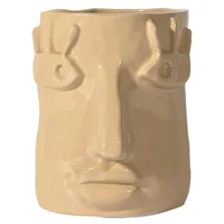 Facy krukke S 15,5x12x15 cm beige