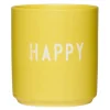 Favourite Fashion colour kopp HAPPY gul