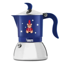 Fiammetta espressokoker 4-kopper 15 cl blå